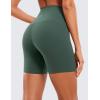 imageCRZ YOGA Womens ButterLuxe Biker Shorts 6 Inches  High Waisted Workout Running Volleyball Spandex YogaDark Forest Green