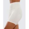 imageCRZ YOGA Womens ButterLuxe Biker Shorts 6 Inches  High Waisted Workout Running Volleyball Spandex YogaMilky White Bone