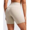 imageCRZ YOGA Womens ButterLuxe Biker Shorts 6 Inches  High Waisted Workout Running Volleyball Spandex YogaMojave Tan