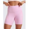 imageCRZ YOGA Womens ButterLuxe Biker Shorts 6 Inches  High Waisted Workout Running Volleyball Spandex YogaVita Pink