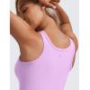imageCRZ YOGA Womens Butterluxe Double Lined Workout Tank Tops Scoop Neck Racerback Cropped Casual Sleeveless ShirtLilac