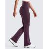 imageCRZ YOGA Womens Butterluxe High Waist Flare Pants 29quot  305quot  32quot  335quot  Yoga Bootcut Wide Leg with Pocket LoungeGrape Thistle Purple