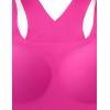imageCRZ YOGA Womens Flex Sculpt Racerback Sports Bra  U Neck Medium Impact Padded Wireless Workout Gym Crop TopHibiscus Purple