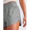 imageCRZ YOGA Womens High Waisted Running Shorts Mesh Liner 3 Dolphin Quick Dry for Athletic Gym Track Workout with Zip PocketSterling
