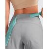 imageCRZ YOGA Womens Lightweight Mid Rise Hiking Shorts 4  Stretch for Athletic Summer Travel Outdoor Golf with Zip PocketsRhino Grey