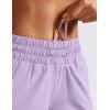 imageCRZ YOGA Womens Mid Waisted Running Shorts Liner  5 Quick Dry for Athletic Sport Workout Track with Zip PocketLilac