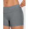 imageCRZ YOGA Womens Naked Feeling Biker Shorts  4 Inches High Waist Yoga Workout Running Gym SpandexDark Carbon