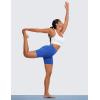 imageCRZ YOGA Womens Naked Feeling Biker Shorts  6 Inches High Waist Yoga Workout Running Gym SpandexWaves Blue