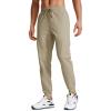 imageCRZ YOGA Athletic Joggers for Men 29quot31quot Lightweight Water Resistant Outdoor Workout Pants with Zip PocketsKhali Barley