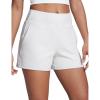 imageCRZ YOGA Butterbreeze Workout Shorts for Women Linerless High Waisted for Casual Athletic Gym Yoga with PocketsMilky White Bone