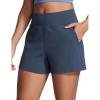 imageCRZ YOGA Butterbreeze Workout Shorts for Women Linerless High Waisted for Casual Athletic Gym Yoga with PocketsStelindigo