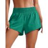 imageCRZ YOGA High Waisted Running Shorts for Women 25quot  Mesh Liner Quick Dry for Sport Athletic Workout with Zipper PocketCascadia Green