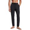 imageCRZ YOGA Mens Cloud Jersey Lightweight Sweatpants 30quot Workout Casual Lounge Open Bottom Pants with Zipper PocketsBlack