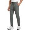 imageCRZ YOGA Mens Cloud Jersey Lightweight Sweatpants 30quot Workout Casual Lounge Open Bottom Pants with Zipper PocketsGrey Sage