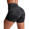 imageCRZ YOGA Secretsculpt Womens Butterlift High Waist Scrunch Butt Biker Shorts 4 Inches  No Front Seam Workout Gym BootyDark Grey Camouflage 2