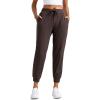 imageCRZ YOGA Soft Stretchy Joggers Sweatpants Women 25 Capri Casual Lounge Pajama Workout Sweat Pants with PocketsHot Fudge Brown