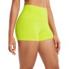 imageCRZ YOGA Womens Butterluxe Biker Shorts 25 Inches  High Waisted Yoga Workout Running Volleyball Spandex BootyNeon Yellow