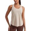 imageCRZ YOGA Womens Pima Cotton Racerback Workout Tank Tops Scoop Neck Athletic Loose Sleeveless ShirtsMojave Tan