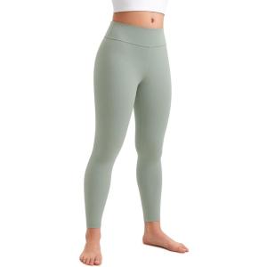 imageCRZ YOGA Girls Butterluxe Full Length Athletic Leggings  Kids High Waist Lounge Pants Active Dance Running Yoga TightsGreen Palm Court