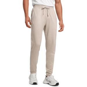 imageCRZ YOGA Mens Cloud Jersey Lightweight Sweatpants 30quot Workout Casual Lounge Open Bottom Pants with Zipper PocketsMojave Tan
