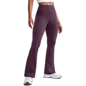 imageCRZ YOGA Womens Butterluxe High Waist Flare Pants 29quot  305quot  32quot  335quot  Yoga Bootcut Wide Leg with Pocket LoungeGrape Thistle Purple