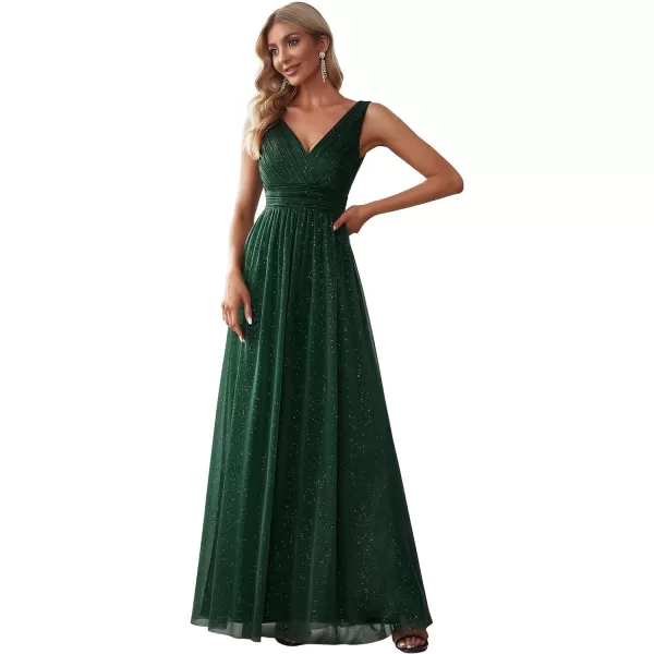 EverPretty VNeck Sexy Cocktail Party Dresses for Women 0Green US14Black