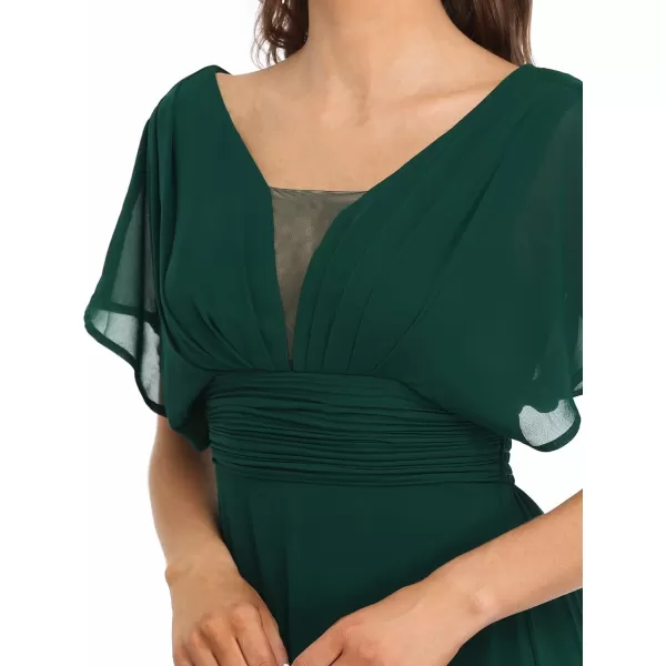 EverPretty Womens Elegant VNeck Formal Evening Dresses 7851Green