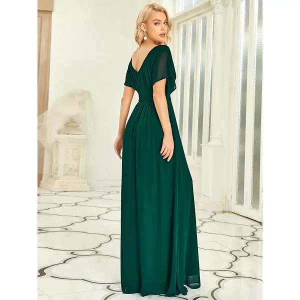 EverPretty Womens Elegant VNeck Formal Evening Dresses 7851Green