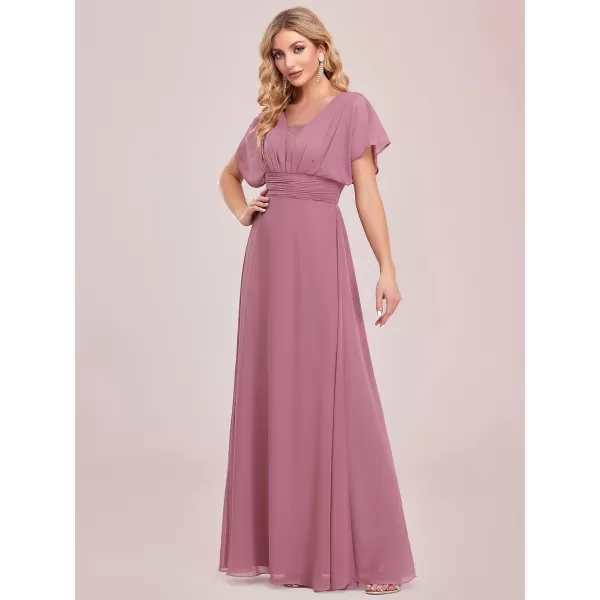 EverPretty Womens Elegant VNeck Formal Evening Dresses 7851Orchid