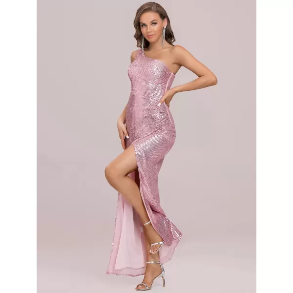 EverPretty Womens Gliter Side Slit Sleeveless Sequin Evening Formal Party Dress 0116Orchid