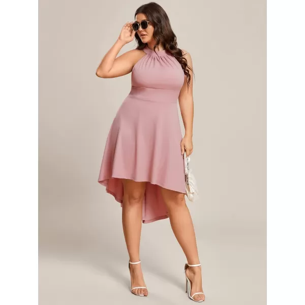 EverPretty Womens Summer ALine Halter Plus Size Sundresses Causal Cocktail Dress 01782PZDusty Rose