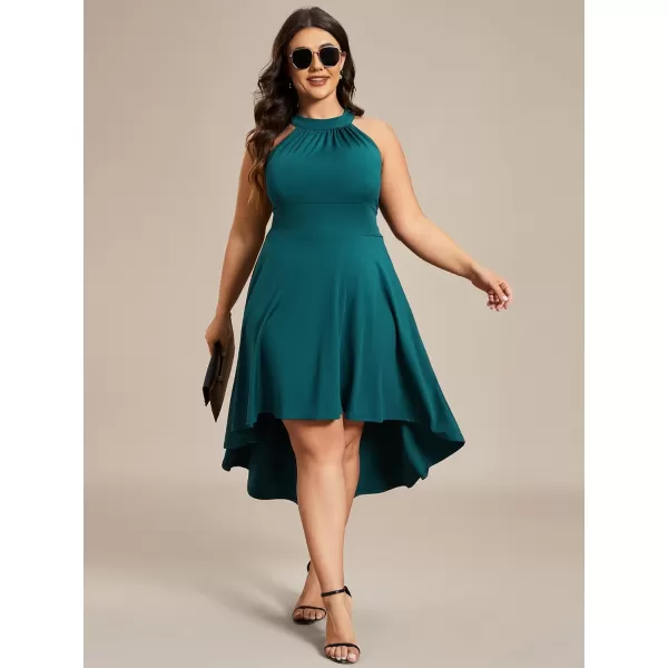 EverPretty Womens Summer ALine Halter Plus Size Sundresses Causal Cocktail Dress 01782PZTeal