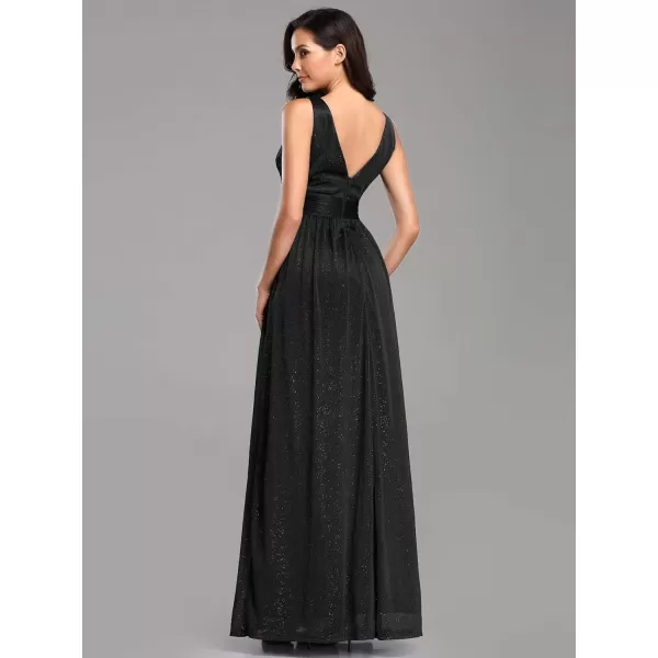 EverPretty Womens VNeckline Sexy Long A Line Evening Cocktail Dresses Burgundy US1012 Black