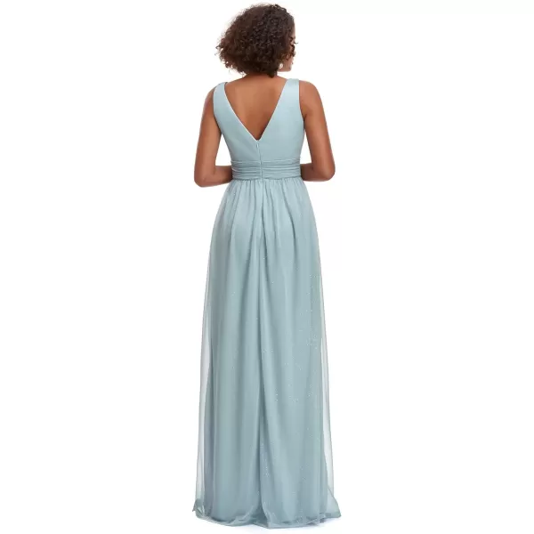 EverPretty Womens VNeckline Sexy Long A Line Evening Cocktail Dresses Burgundy US1016 Blue