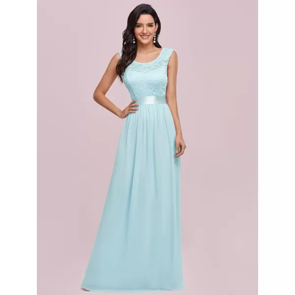 EverPretty Womens Womens Ruched Empire Wasit Bridesmaid Dresses 0646Blue