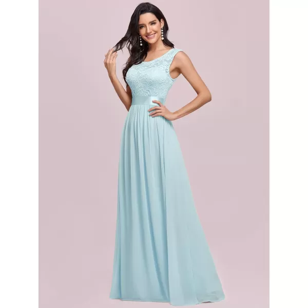 EverPretty Womens Womens Ruched Empire Wasit Bridesmaid Dresses 0646Blue