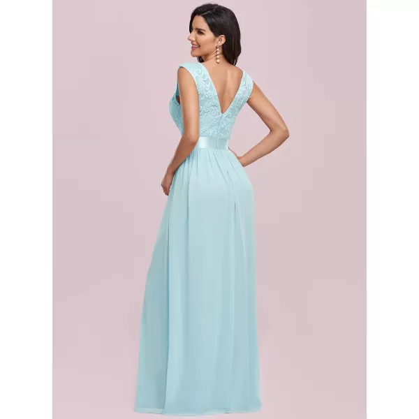 EverPretty Womens Womens Ruched Empire Wasit Bridesmaid Dresses 0646Blue