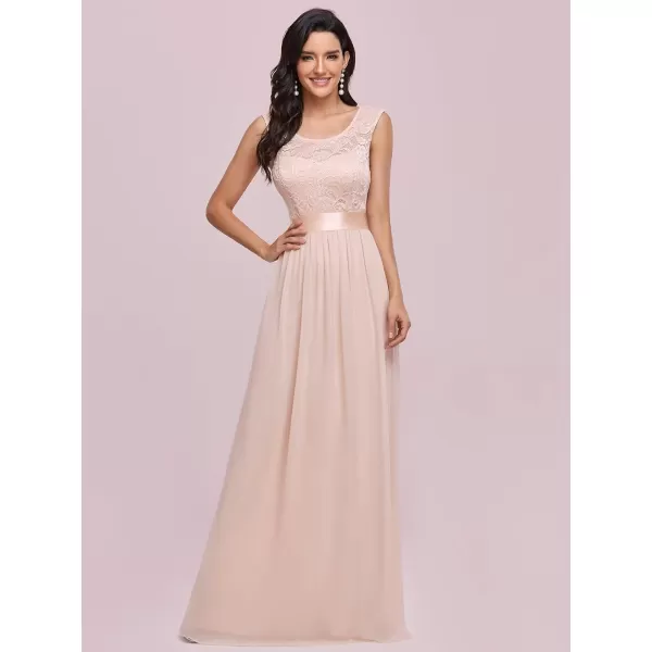 EverPretty Womens Womens Ruched Empire Wasit Bridesmaid Dresses 0646Blush