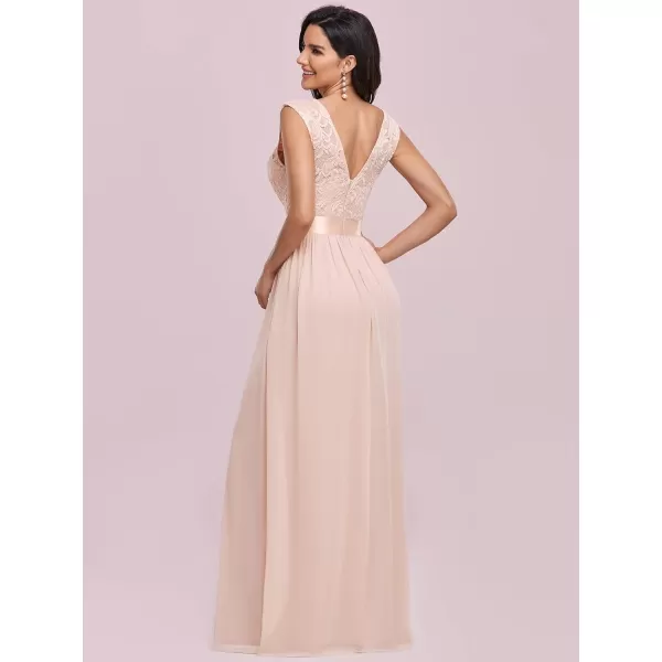 EverPretty Womens Womens Ruched Empire Wasit Bridesmaid Dresses 0646Blush