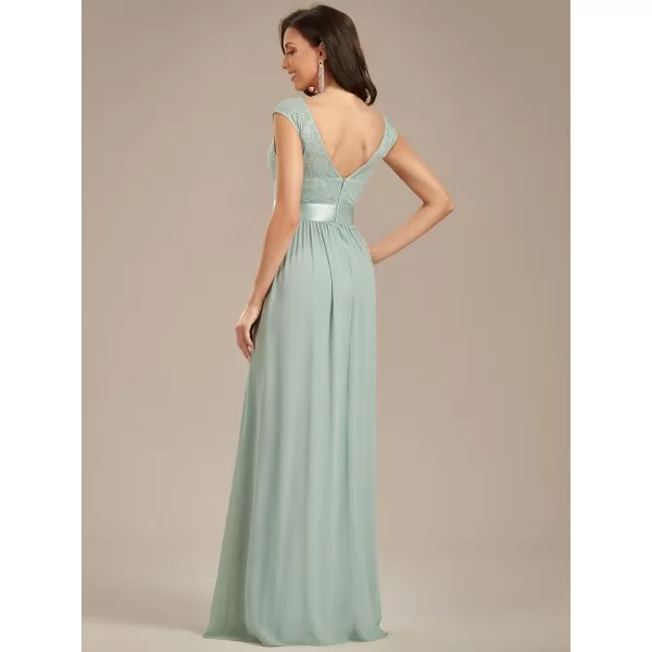 EverPretty Womens Womens Ruched Empire Wasit Bridesmaid Dresses 0646Mint Green