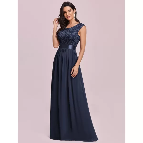 EverPretty Womens Womens Ruched Empire Wasit Bridesmaid Dresses 0646Navy Blue