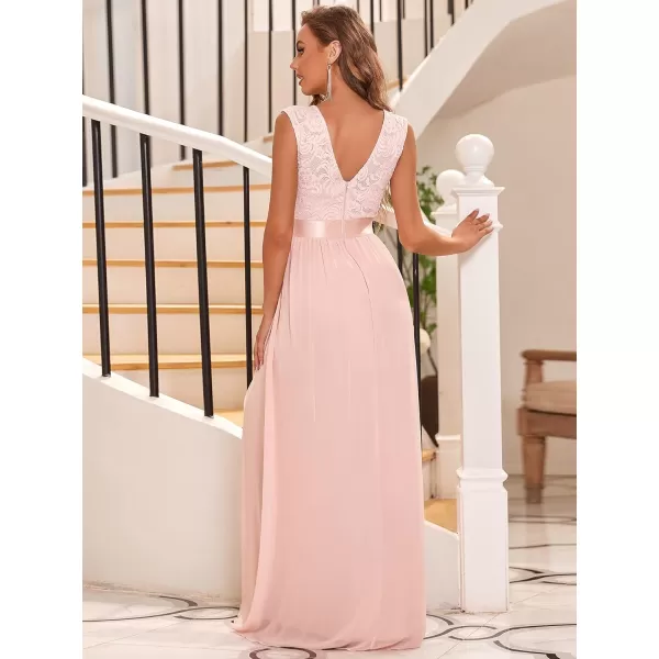 EverPretty Womens Womens Ruched Empire Wasit Bridesmaid Dresses 0646Pink