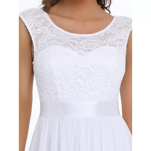 EverPretty Womens Womens Ruched Empire Wasit Bridesmaid Dresses 0646White