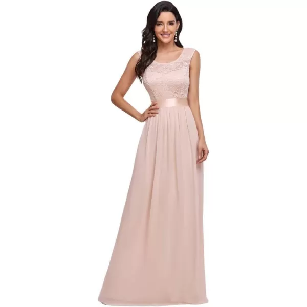 EverPretty Womens Womens Ruched Empire Wasit Bridesmaid Dresses 0646Blush