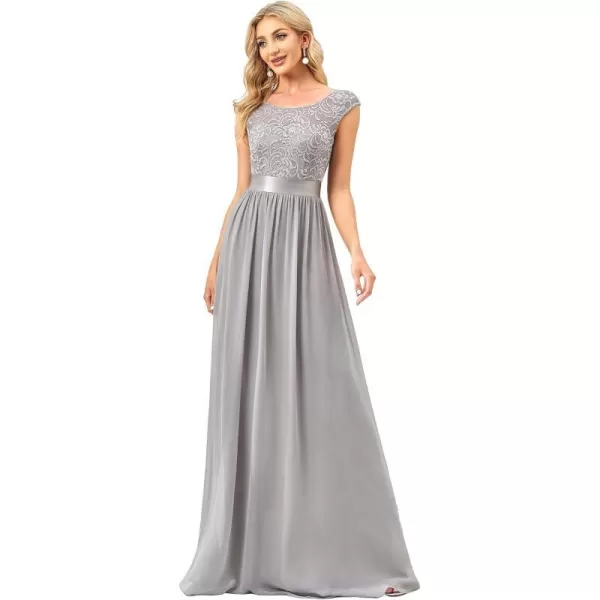 EverPretty Womens Womens Ruched Empire Wasit Bridesmaid Dresses 0646Gray