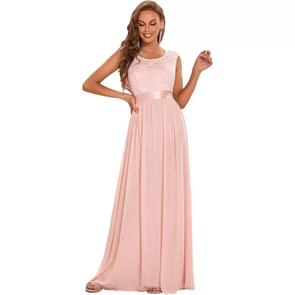 EverPretty Womens Womens Ruched Empire Wasit Bridesmaid Dresses 0646Pink