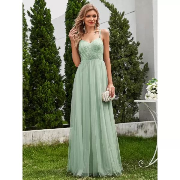 imageEverPretty Womens V Neck Sequin Sleeveless Summer Dresses Backless Bandage Floor Length Formal Dresses 02164Mint Green