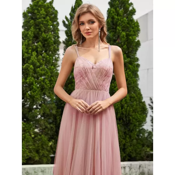 imageEverPretty Womens V Neck Sequin Sleeveless Summer Dresses Backless Bandage Floor Length Formal Dresses 02164Pink