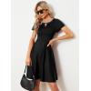 imageEverPretty Womens Rrhinestone Neckline Short Sleeves ALine Mini Summer 2023 Casual Dresses 01792