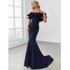 imageEverPretty Womens Off Shoulder Ruffle Sleeve Bodycon Formal Party Dress 0274